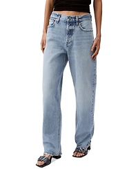 Calvin Klein Jeans Women's 90s Loose-Fit Rigid Jeans
