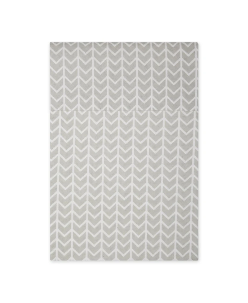 Design Imports Herringbone Print Fridge Liner 6 Pack Set, 24" x 12"