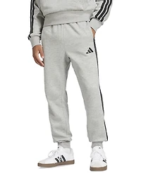 adidas Men's Essentials Regular-Fit 3-Stripes Fleece Joggers