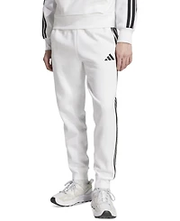 adidas Men's Essentials Regular-Fit 3-Stripes Fleece Joggers