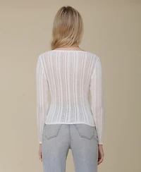 Avec Les Filles Women's Scoop-Neck Pullover Sweater