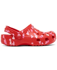 Crocs Little Girls Classic Valentine's Day Clogs from Finish Line