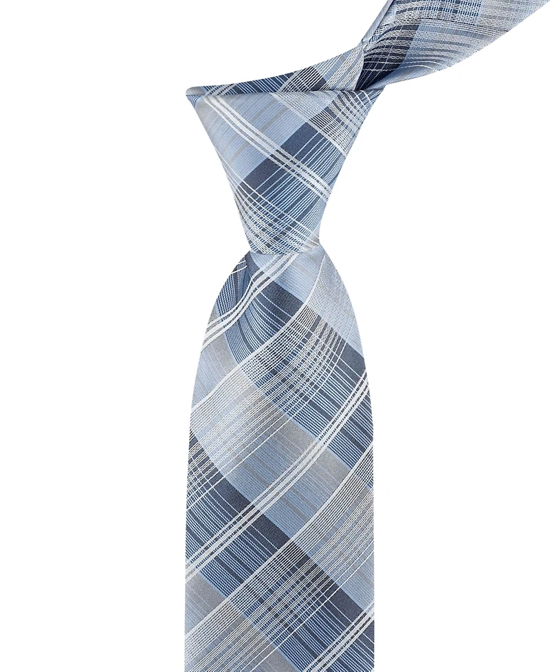 Calvin Klein Men's Ombre Plaid Tie