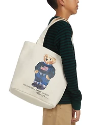 Polo Ralph Lauren Kids Polo Bear Canvas Tote Bag