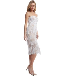 Dress the Population Women's Viviana Sequined Fringe
