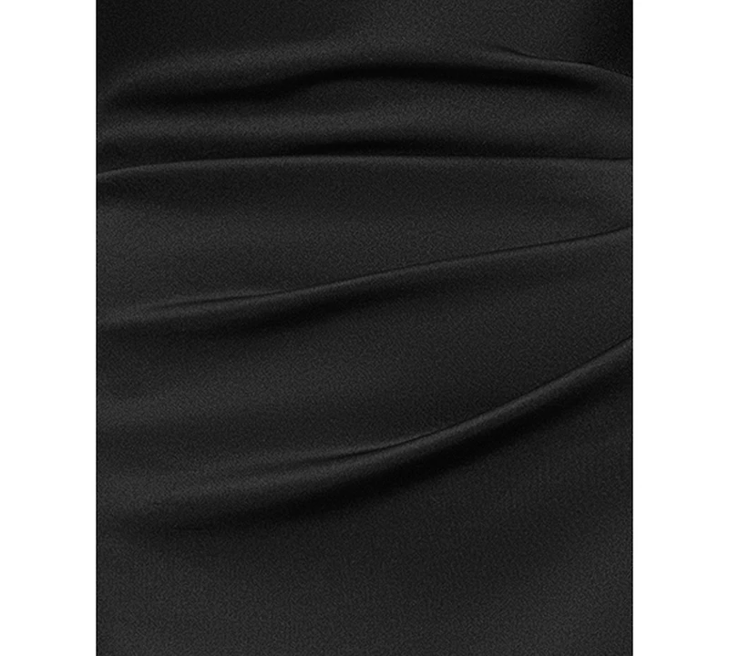 Xscape Women's Crisscross Halter Side-Ruffled Gown