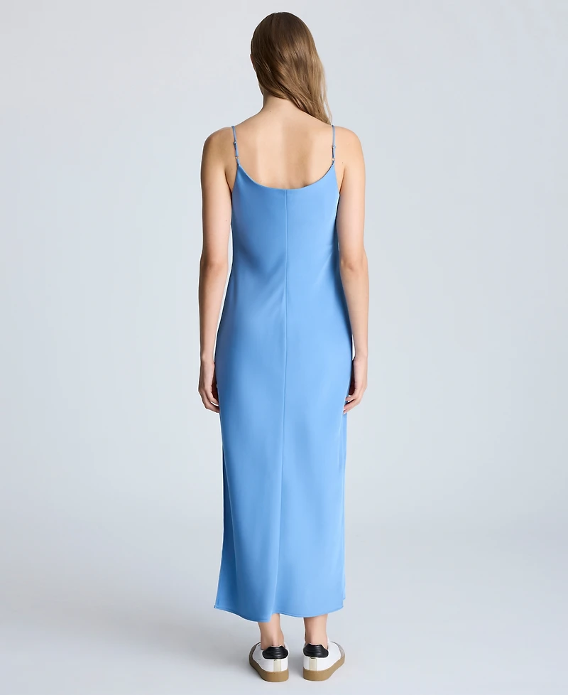 Kenneth Cole Women's Satin Cowlneck Maxi Dress