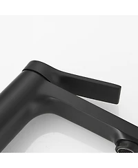 Single Hole Single-Handle Bathroom Faucet in Matte Black