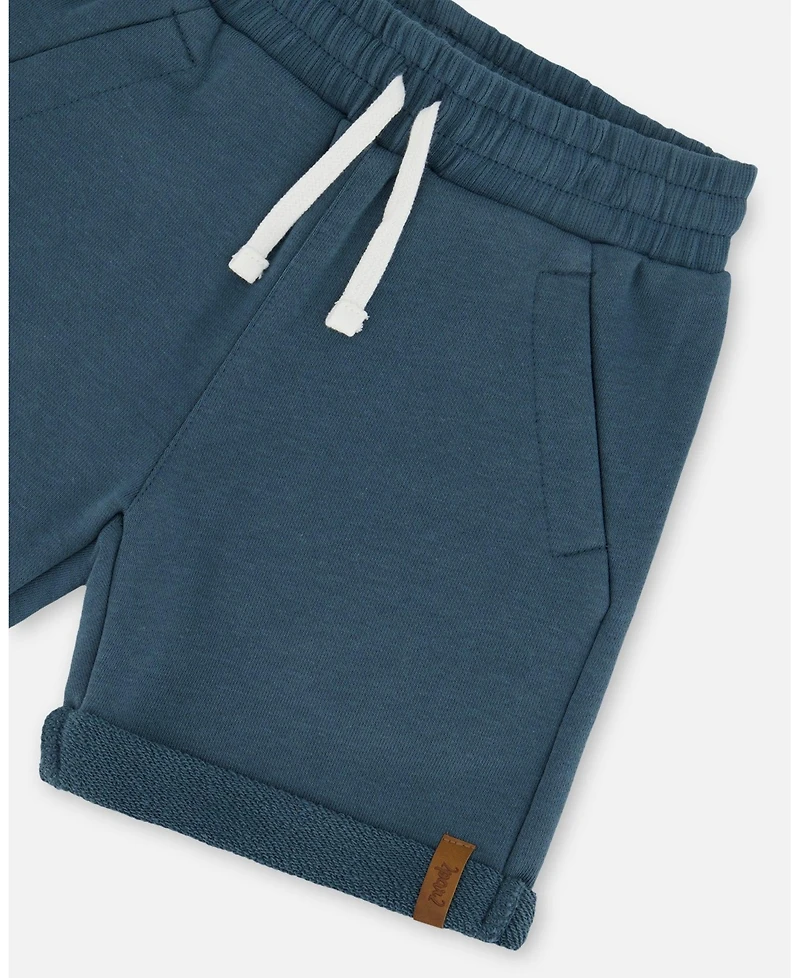 Deux par Deux Toddler Boys French Terry Short Teal - Toddler|Child
