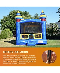 JumpOrange Melting Artic Commercial Grade Bounce House 13x13 for Kids and Adults (with Blower), Basketball Hoop, Outdoor Indoor, Bouncer Jumper, Birth