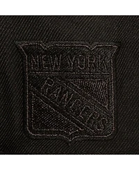 Mitchell & Ness Men's Black New York Rangers Soul Strike Tonal Snapback Hat