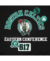 Pro Standard Women's Black Boston Celtics Area Code Cropped Pullover Sweatshirt