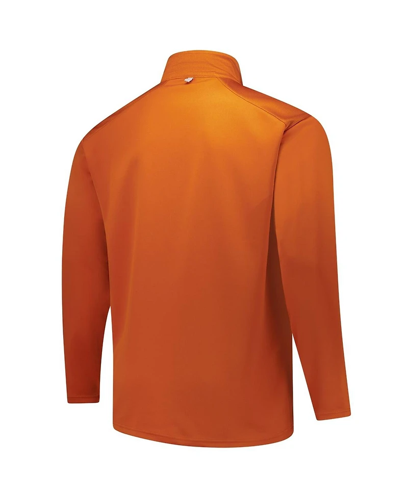Fanatics Men's Texas Orange Texas Longhorns Big Tall Defender Quarter-Zip Top