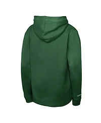 Mitchell & Ness Big Boys and Girls Green Milwaukee Bucks Hardwood Classics Lightweight Thermal Long Sleeve Hoodie T-Shirt
