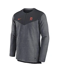 Nike Men's Navy Detroit Tigers Authentic Collection Game Time Performance Half-Zip Top