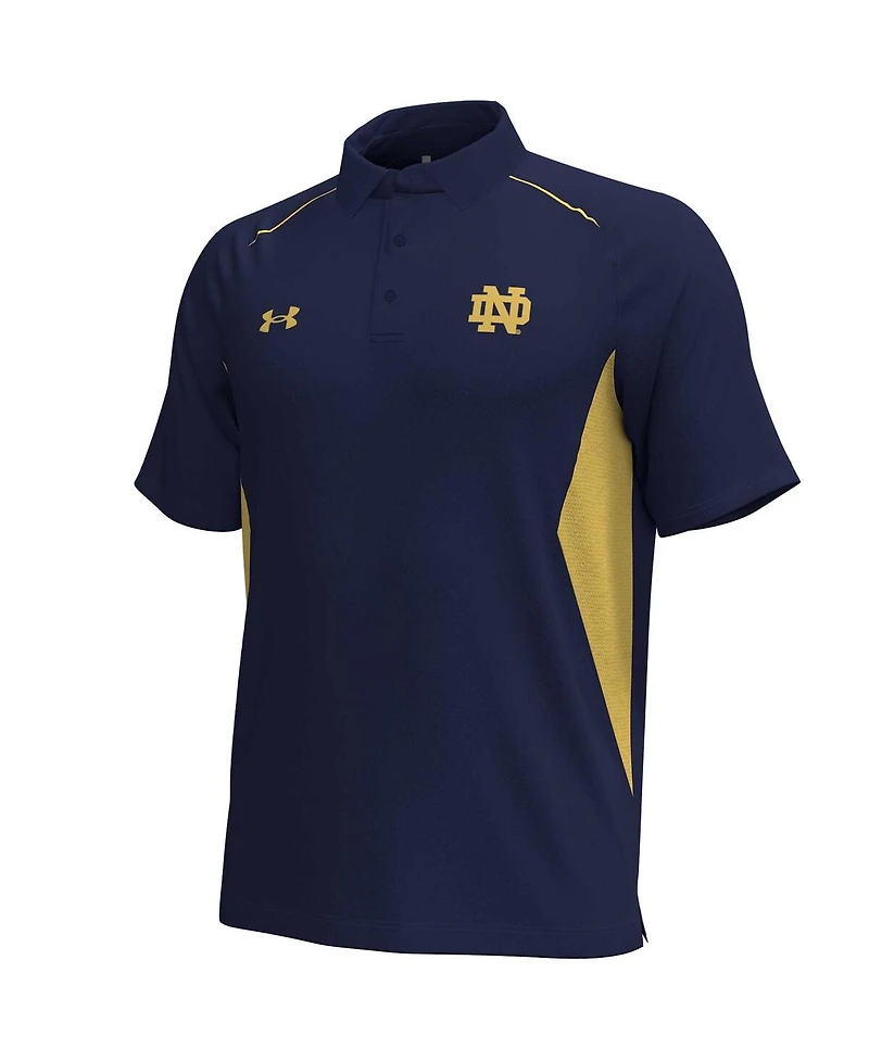 Under Armour Men's Navy Notre Dame Fighting Irish Title Performance Polo