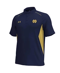 Under Armour Men's Navy Notre Dame Fighting Irish Title Performance Polo