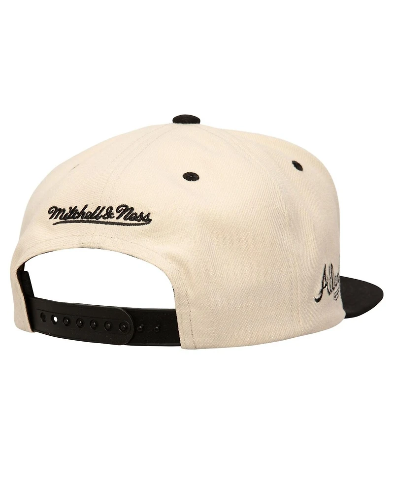 Mitchell & Ness Men's Cream Atlanta Braves Snapback Hat