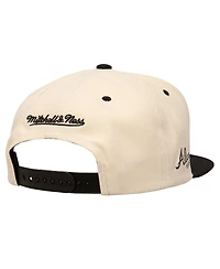Mitchell & Ness Men's Cream Atlanta Braves Snapback Hat