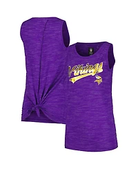 New Era Women's Purple Minnesota Vikings Space Dye Active Tank Top