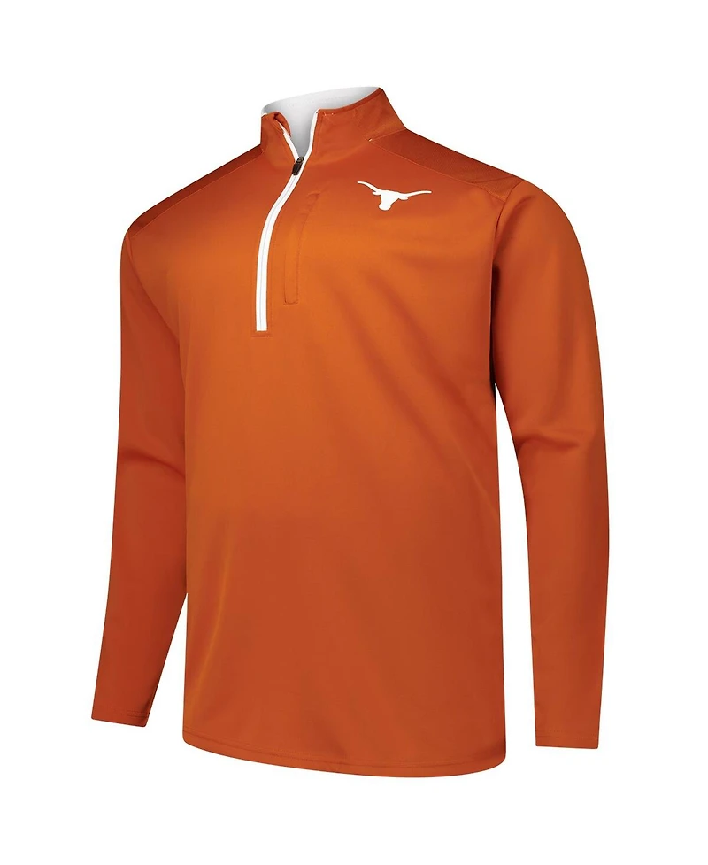 Fanatics Men's Texas Orange Texas Longhorns Big Tall Defender Quarter-Zip Top