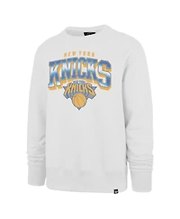 '47 Brand Men's Cream New York Knicks Big Tall Spotlight Headline Pullover Sweatshirt