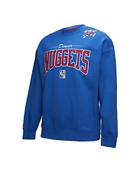 Mitchell & Ness Men's Royal Denver Nuggets Hardwood Classics There Back 2.0 Vintage Pullover Sweatshirt
