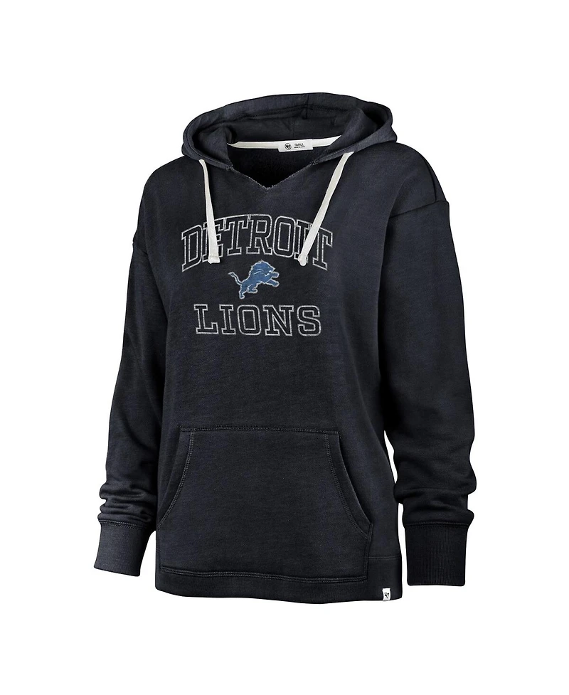 '47 Brand Women's Navy Detroit Lions Plus Clarity Kennedy Pullover Hoodie