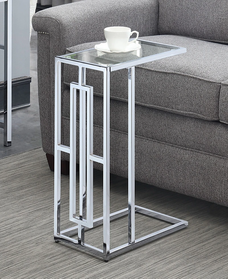 Convenience Concepts Town Square Chrome C End Table