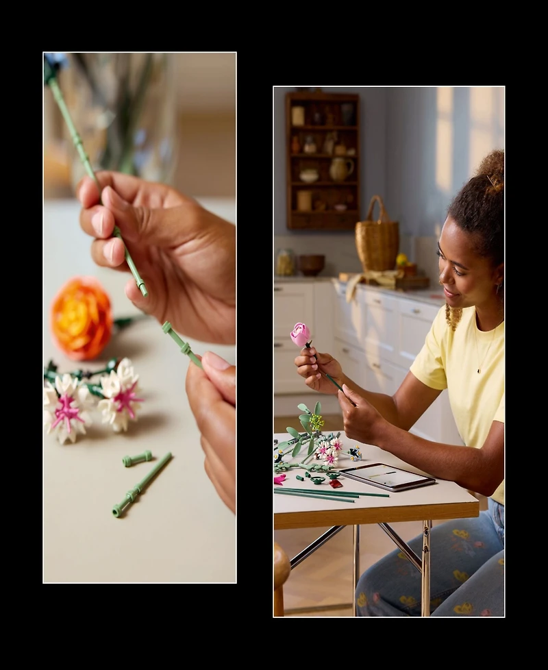Lego Botanicals Pretty Flower Bouquet 10342 Building Kit, 749 Pieces