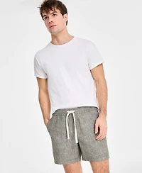 Sun + Stone Men's Chase Regular-Fit 6" Linen Blend Shorts, Exclusively at Macy's