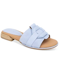 Gentle Souls Women's Hudson Mixed-Media Flat Sandals
