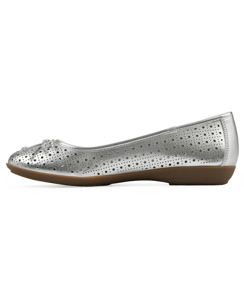 Cliffs by White Mountain Women's Cheryl Ballet Round Toe Flats
