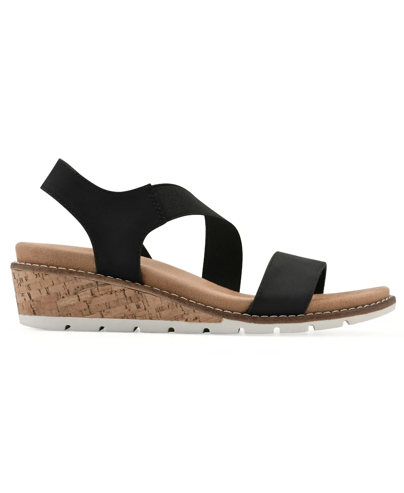 Cliffs by White Mountain Women's Tinnley Wedge Slip-On Sandals