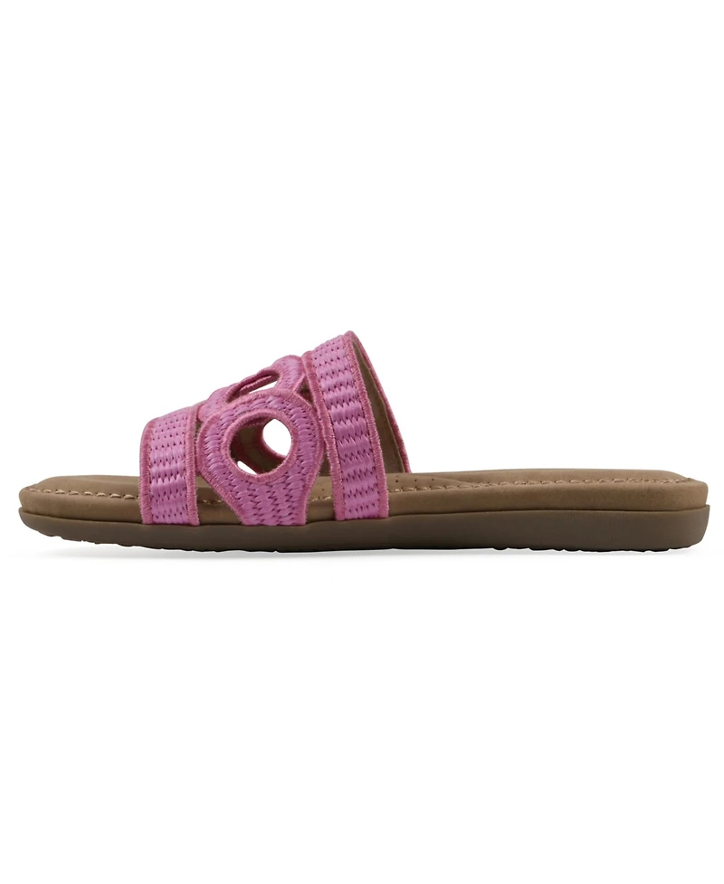 Cliffs by White Mountain Women's Fraly Slide Slip-On Sandals
