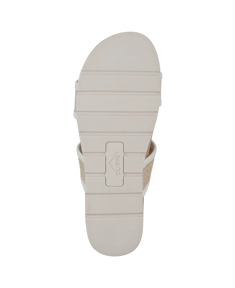 Cliffs by White Mountain Women's Tropical Slide Slip-On Sandals