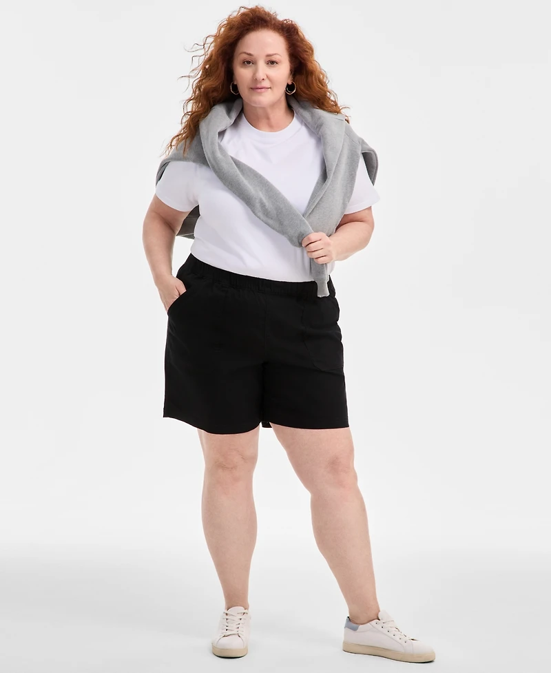 Style & Co Plus Pull-On Shorts, Exclusively at Macy's