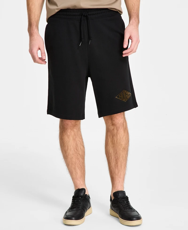 Hugo by Boss Men's Cotton Relaxed 9" Pull-On Shorts