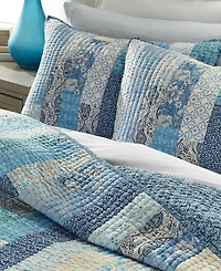 Charter Club Indigo Stripe Artisan 3-Pc. Quilt Set, Full/Queen, Exclusively at Macy's