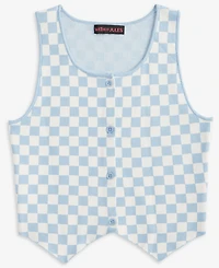 With Jules Big Girl Checkered Vest Top