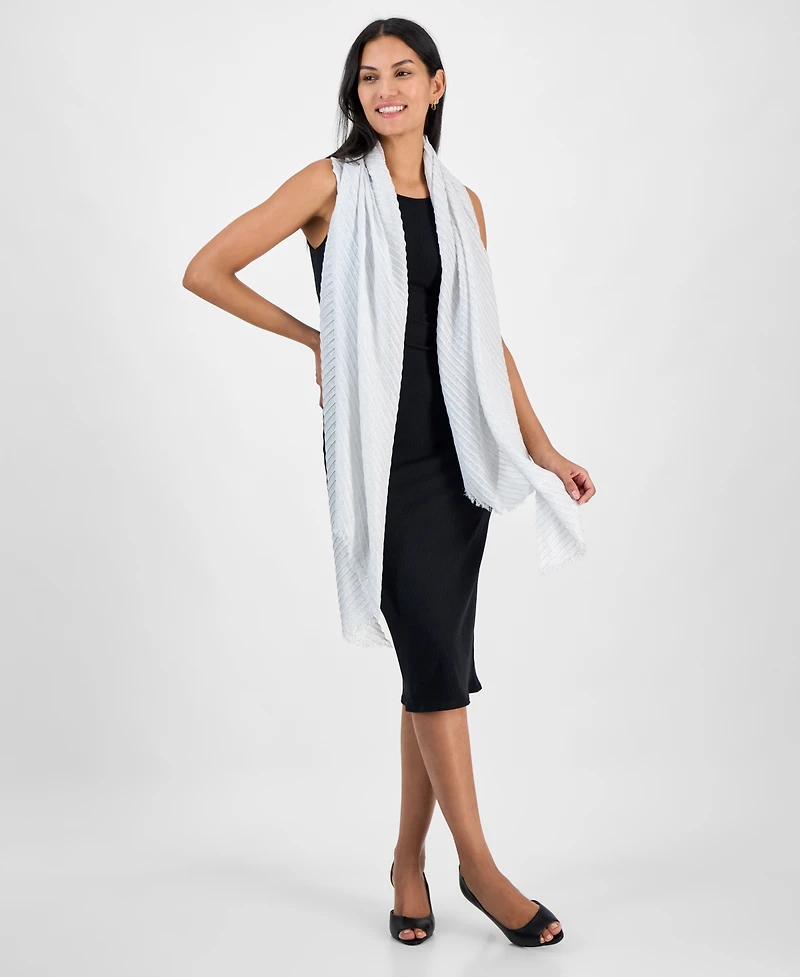 I.n.c. International Concepts Pleated Shine Wrap Scarf, Exclusively at Macy's