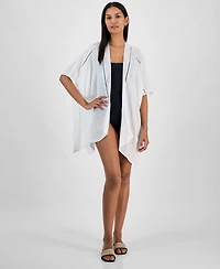I.n.c. International Concepts Lace-Inset Topper, Exclusively at Macy's
