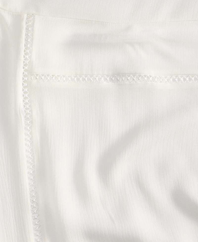 I.n.c. International Concepts Lace-Inset Topper, Exclusively at Macy's