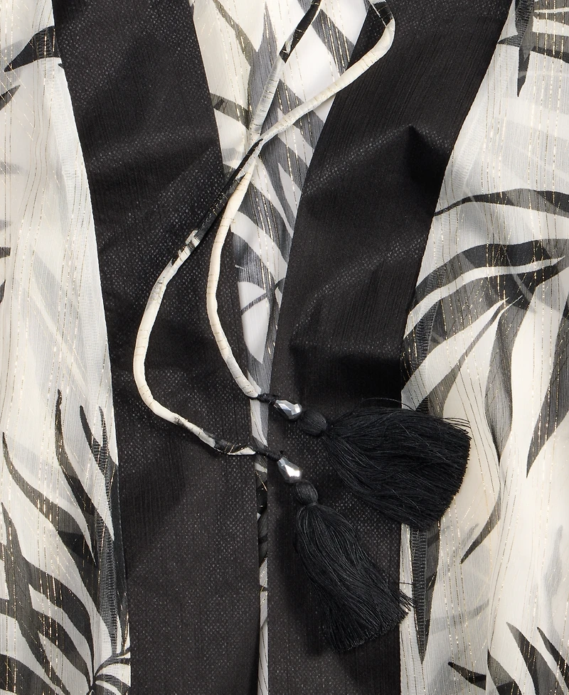 I.n.c. International Concepts Jungle-Print Open Duster Cover-Up With Shine, Exclusively at Macy's