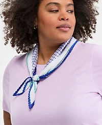 On 34th Pleated Geo-Dot Square Scarf, Exclusively at Macy's