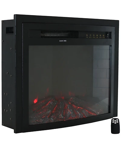 Cozy Warmth Indoor Electric Fireplace Insert - Modern Horizontal Recessed Mount - 9 Color Options for Flames