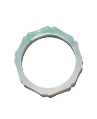 Bambam - Bamboo shaped skinny jade stone bangle