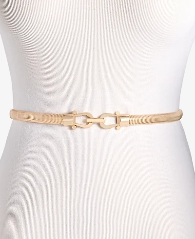 Giani Bernini Horsebit Cobra Stretch Metal Belt