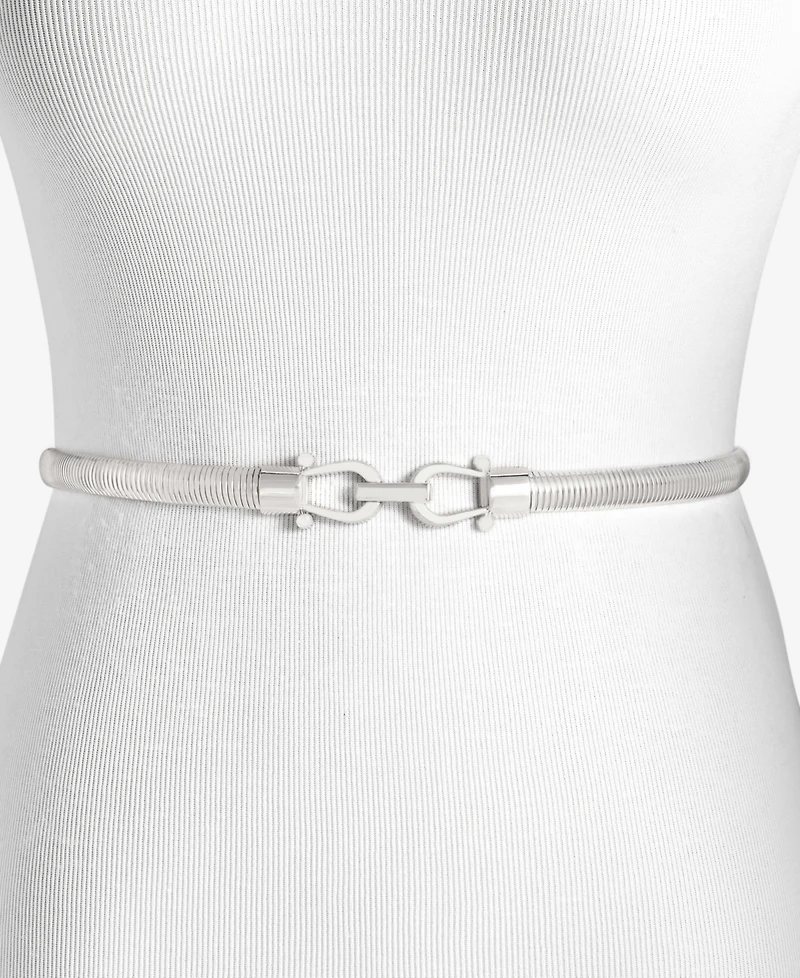 Giani Bernini Horsebit Cobra Stretch Metal Belt