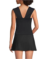 Lands' End Women's Square Neck Underwire Tankini Top